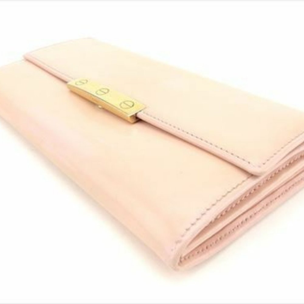 Cartier Wallet Purse Long Wallet leather Pink Woman Authentic Used T8140 - Picture 4 of 8